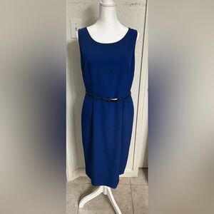 Kasper Royal Blue Midi Dress